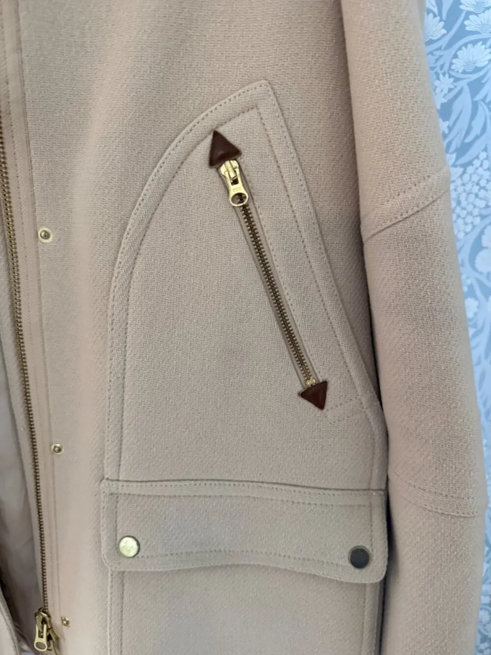 J Crew Stadium Parka in Blush - Size 6 Tall